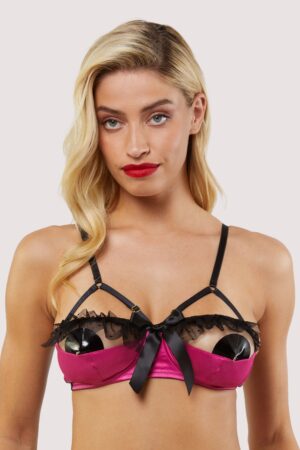 Inga Pink Ruffle Balconette B | UK 14 | Bettie Page Lingerie