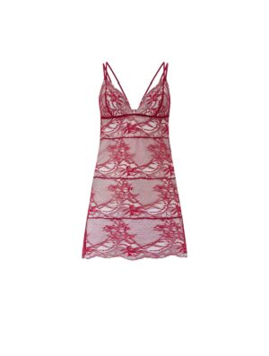 Simone Red Lace Babydoll