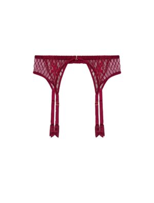 Simone Red Suspender Belt