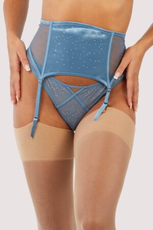 Olympia Storm Grey Diamante Detail Waspie | UK 24 | Playful Promises