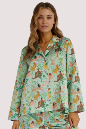 Bodil Jane Recycled Nudes & Flowers Shirt | UK 14 | Playful Promises