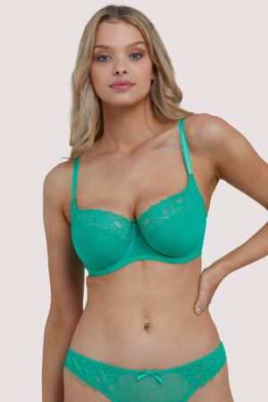 Rosalyn Emerald Green Balcony Bra | UK 32F | Deja Day