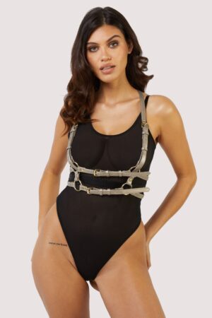 Pale Gold Chest Harness | UK 8-12 | Regalia
