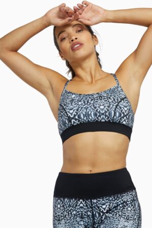 Abstract Print Sports Bra With Strappy Back | UK 8 | Wolf & Whistle