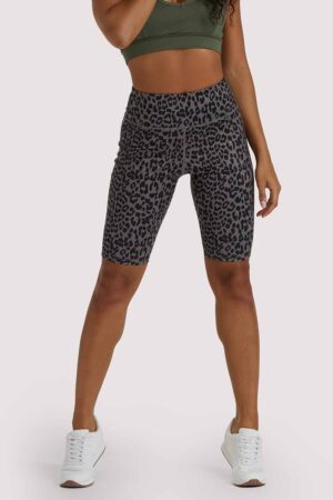 Eco Dusty Olive Leopard Short | UK 8 | Wolf & Whistle