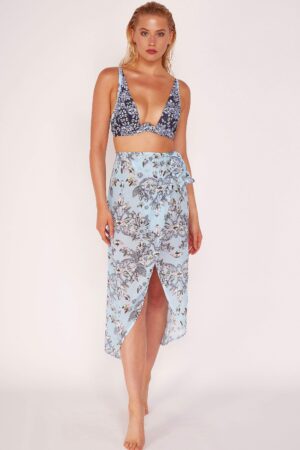Jewel Print Sheer Beach Sarong | UK 14 | Wolf & Whistle