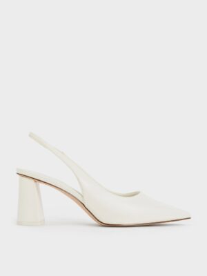 Charles & Keith - Teagan Trapeze Heel Slingback Pumps