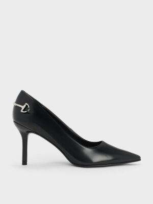 Charles & Keith - Erinna Metallic-Accent Pointed-Toe Pumps
