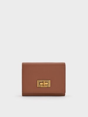 Charles & Keith - Edna Turn-Lock Knotted-Strap Wallet