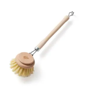 Wooden Dish Brush with Replacement Head for Easy Cleaning