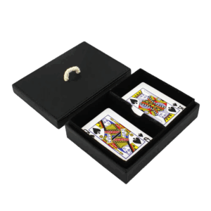 Black Playing Card Box - Stylish Set for Game Nights & Gifts