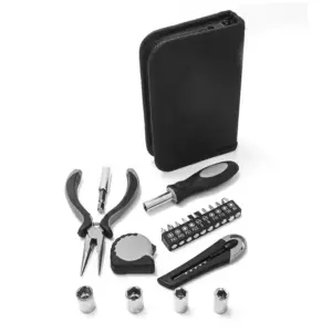 19 Piece Tool Kit - Compact Solution for Home Repair & DIY