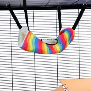 Pet Rat Ferret Chinchilla Tunnel Tube Rat Ferret Toy - Rainbow Waves | Little Friends