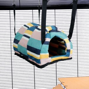 Pet Rat Ferret Chinchilla Cuddle Up Rat Chinchilla Igloo - Abstract Check | Little Friends