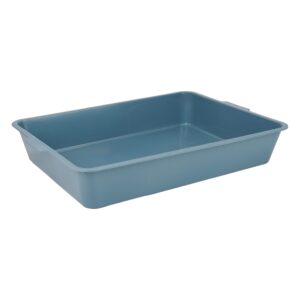 Compact Cat Litter Tray - Blue (42cm x 31cm) | Perfect for Kittens & Small Cats