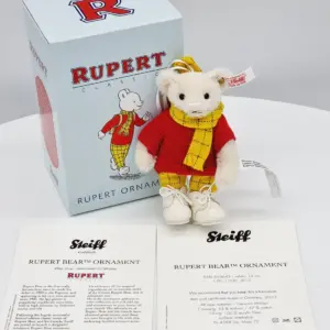 Steiff 653643 Rupert Teddy Bear Ornament Limited Edition