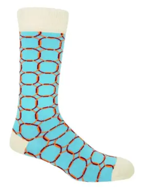 Men's Luxury Socks - Stylish Blue and White | Premium Comfort