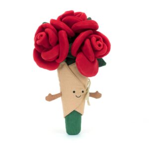 Jellycat A2BROSE Amuseables Rose Bouquet Soft Toy Decoration