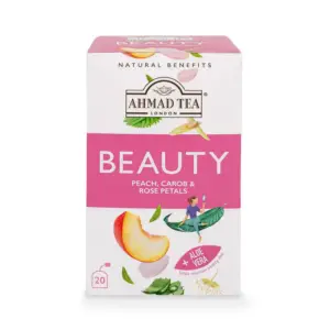 Beauty Herbal Tea - Peach, Carob and Rose Petals Blend