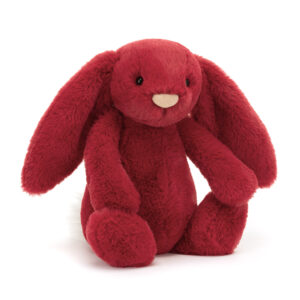 Jellycat BAS3SCA Bashful Luxe Bunny Scarlett Original (Medium) Plush Soft Toy