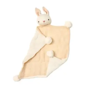 Soft Cream Bunny Comforter - Cozy Organic Cotton for Newborns
