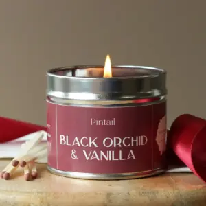 Black Orchid & Vanilla Classic Tin Scented Candle