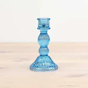 Blue Pillar Candle Holder - Enhance Your Home with Style