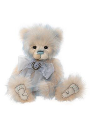 Charlie Bears Secret Collection Miss Nightingale Jointed Cream and Pale Blue Plush Bear