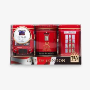 City of London tea set with 3 x 25g caddies