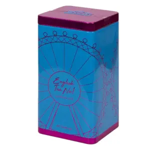 Contemporary 'London Eye' English Tea Caddy - 40 Teabags