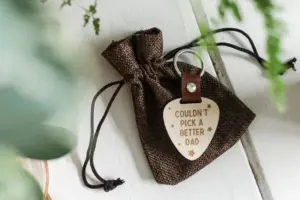 Better Dad Wooden Keyring - Perfect Gift for Fathers