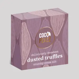 Crunchy Cocoa Nib Dusted Truffles - Indulgent Chocolate Treats