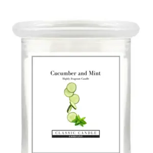 Cucumber and Mint Medium Jar Candle | Soothing & Uplifting
