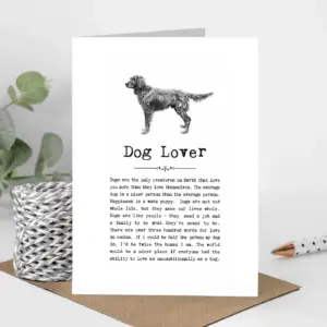 Dog Lover Card - Delightful Greeting for Dog Enthusiasts