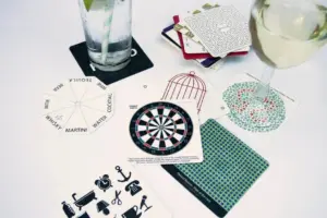 Bar Games Coasters - Fun & Entertaining Drink Mat Pack