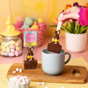 Easter Bunny Milk Hot Chocolate Spoon for Easter Treats