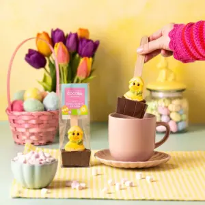 Easter Duckling Milk Hot Chocolate Spoon - Delightful Treat