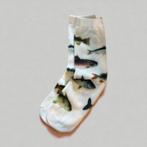 Fishing Print Cotton Socks