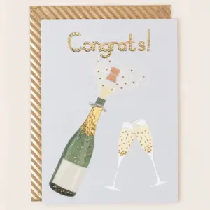Foiled Congratulations Greetings Card - Celebrate in Style