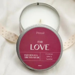 For Love Candle - Patchouli & Tibetan Musk Fragrance