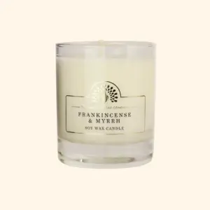 Enchanting Frankincense and Myrrh Soy Wax Candle - Aromatic Bliss