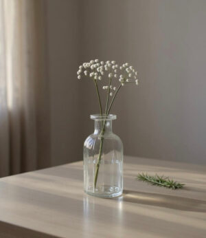 Fleur De Lis Clear Vase - Unique and Eye-Catching Design