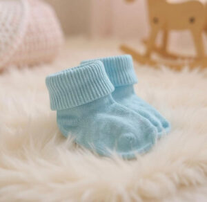 Newborn Baby Blue Socks