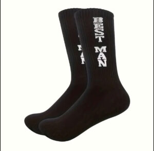 Groomsman/Best Man Black Socks Best Man