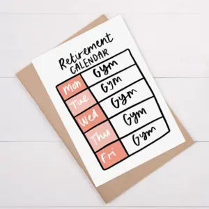 Gym Lovers Retirement Card for Fitness Enthusiasts
