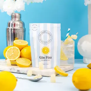 Lemon Gin Fizz Gummy Sweets 50g - Zesty Gin Lover's Treat