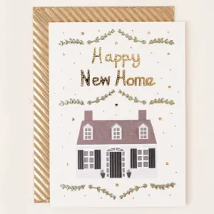 Happy New Home Greetings Card - Celebrate New Beginnings
