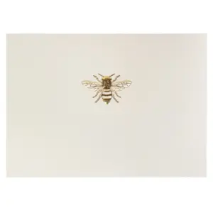 Gold Bee Blank Notecard for Elegant and Thoughtful Occasions