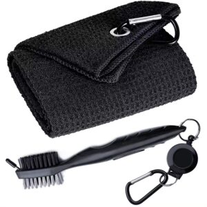 Golf Microfibre Towel Brush Kit - Essential Cleaning Set