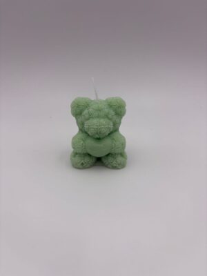 Mini Baby Bear Candle Mint Green